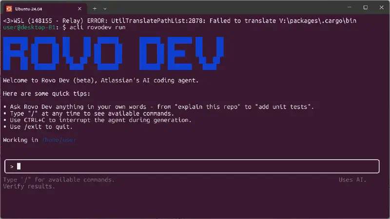 Featured image of post Rovo Dev CLI実践ガイド：VSCodeとWSL2で快適に使う方法